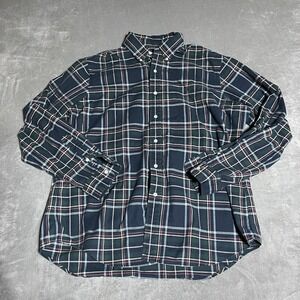 Polo Ralph Lauren Shirt Mens XL Plaid Button Up Relaxed Fit 100% Cotton